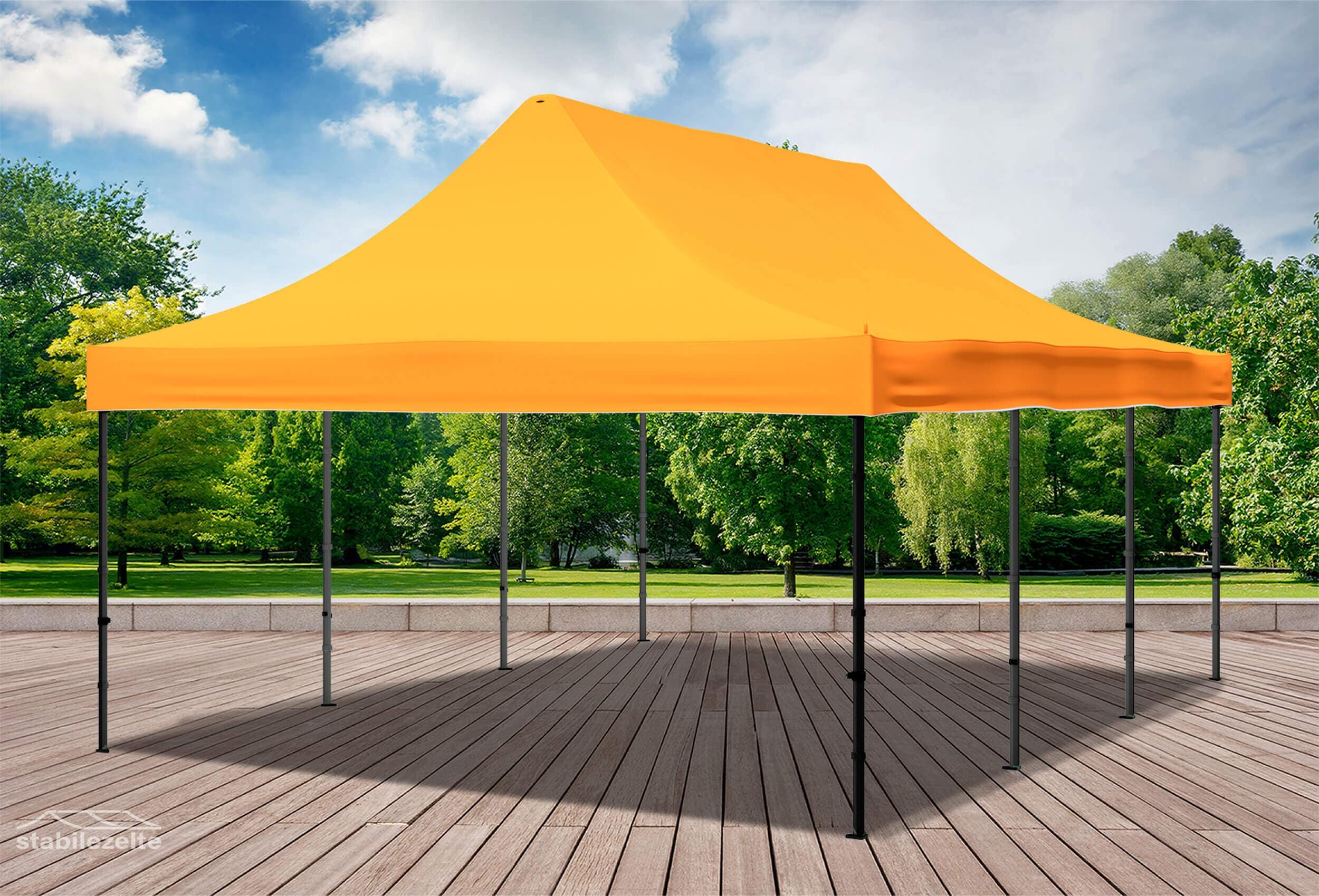 4x6 m Faltzelt Dachplane Orange