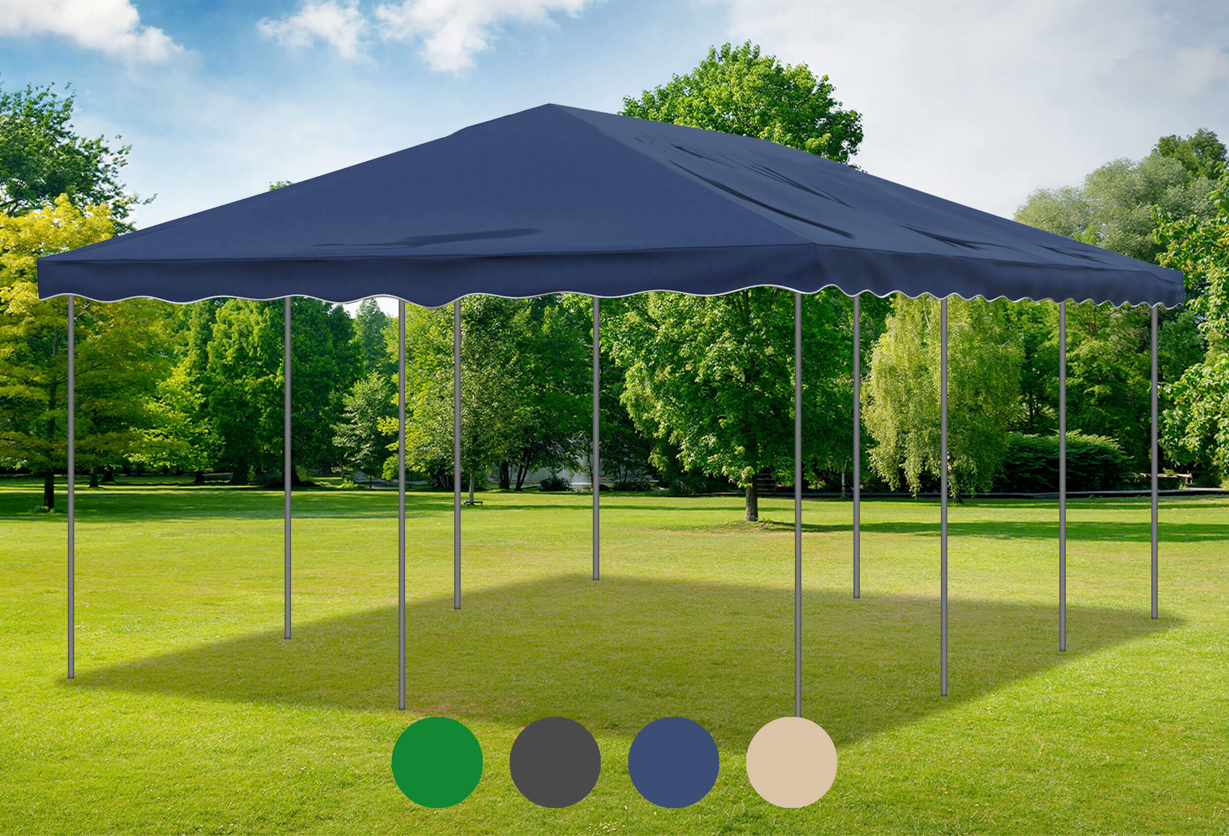 Blaues Ersatzdach für die Deluxe Serie 4m x 6m