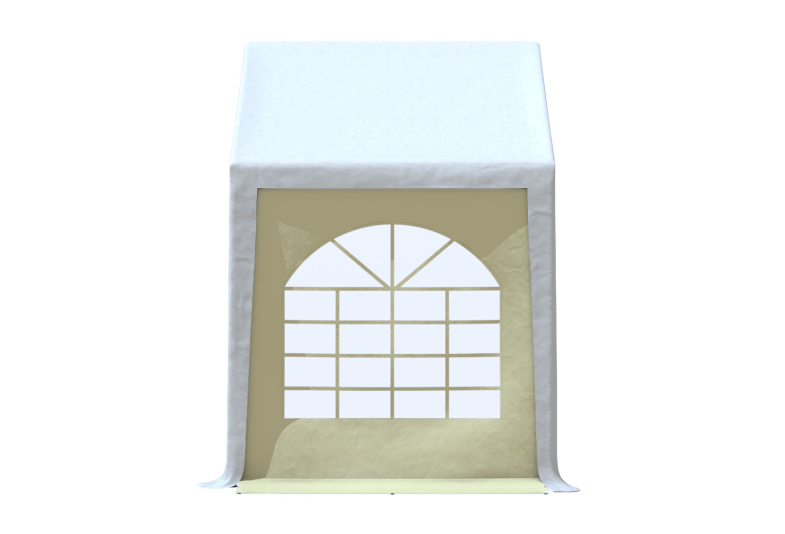 Modular Pro 2m PVC Seitenteil MIT FENSTER (einzeln) BEIGE