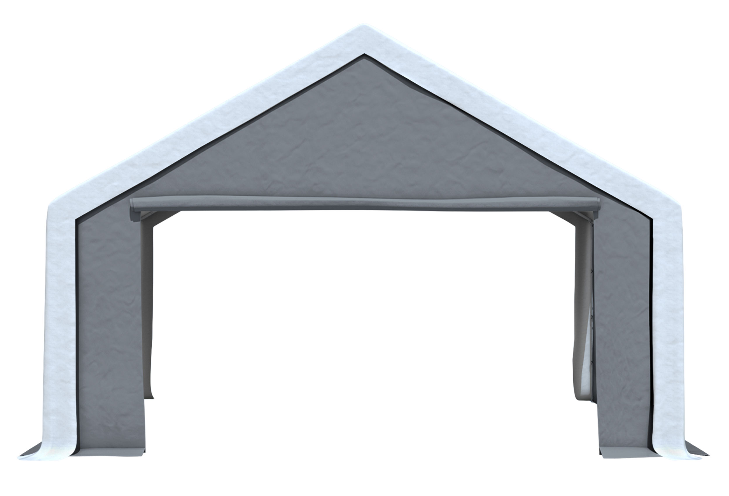 Modular Pro 5m PVC Giebelteil mit GROSSER TÜR (einzeln) GRAU