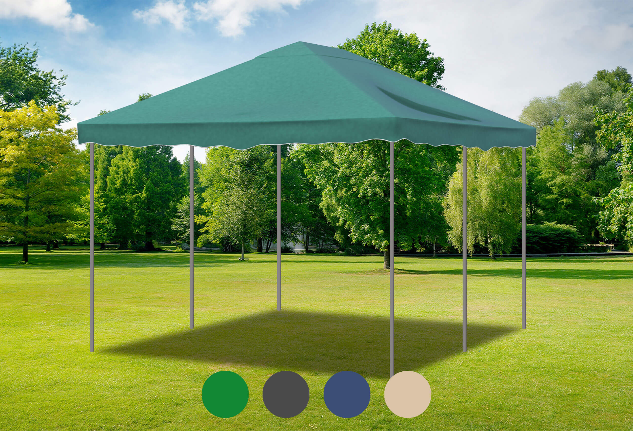 Grünes Ersatzdach für die Deluxe Serie 3m x 4m