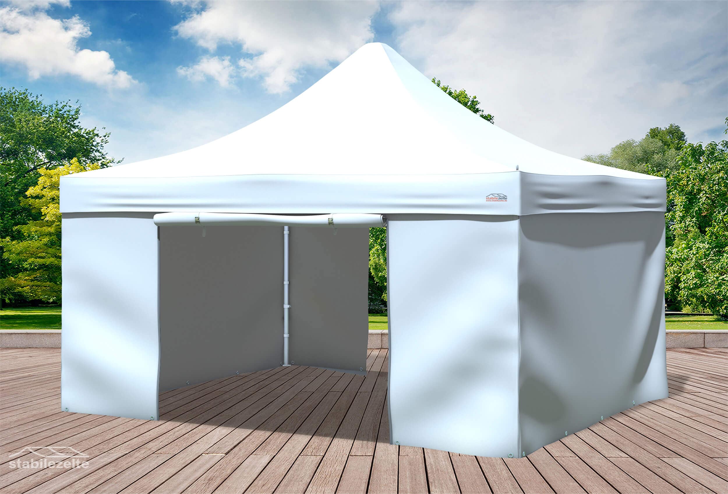 4x4 m Faltpavillon, weiß