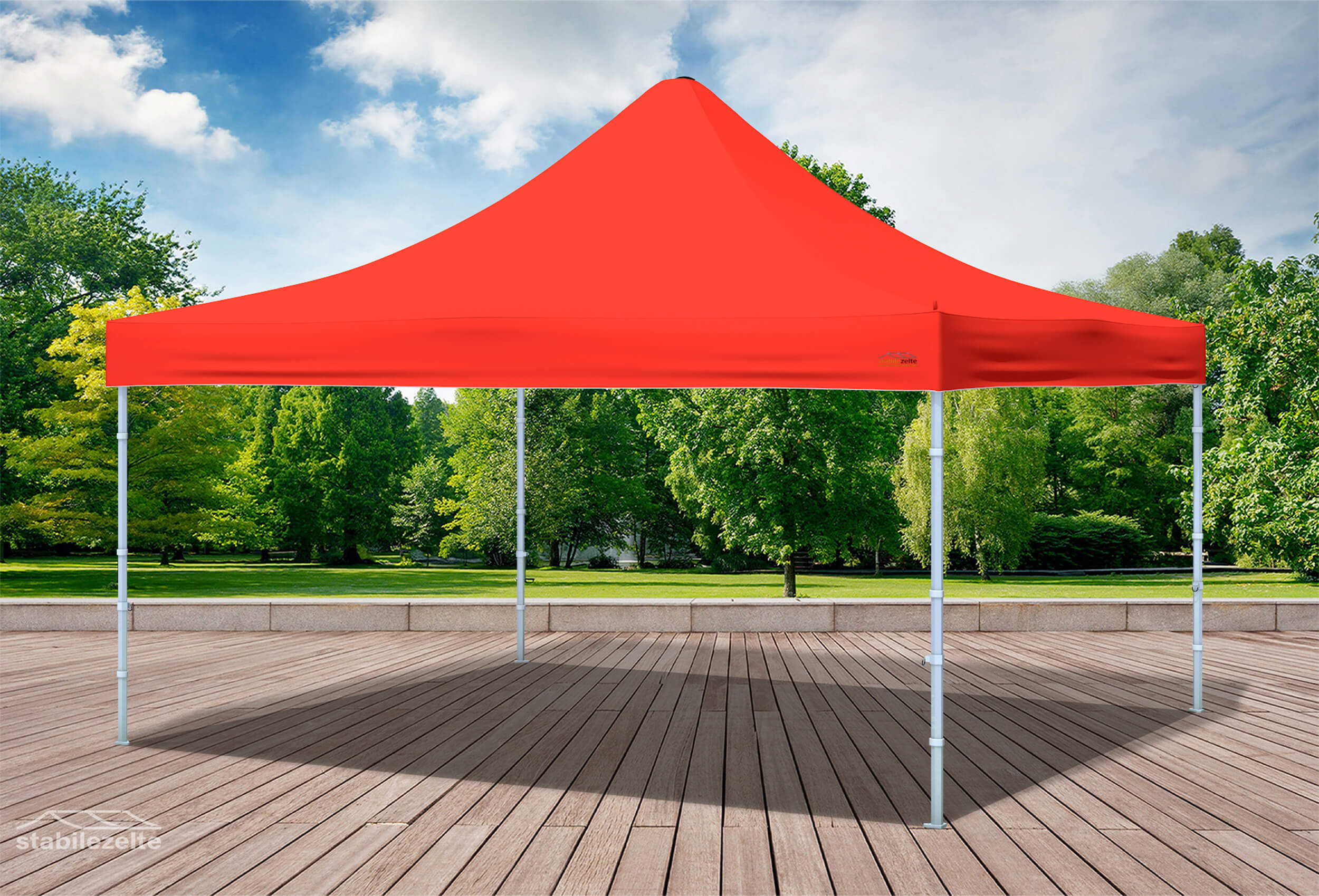 4x4 m Faltpavillon, rot