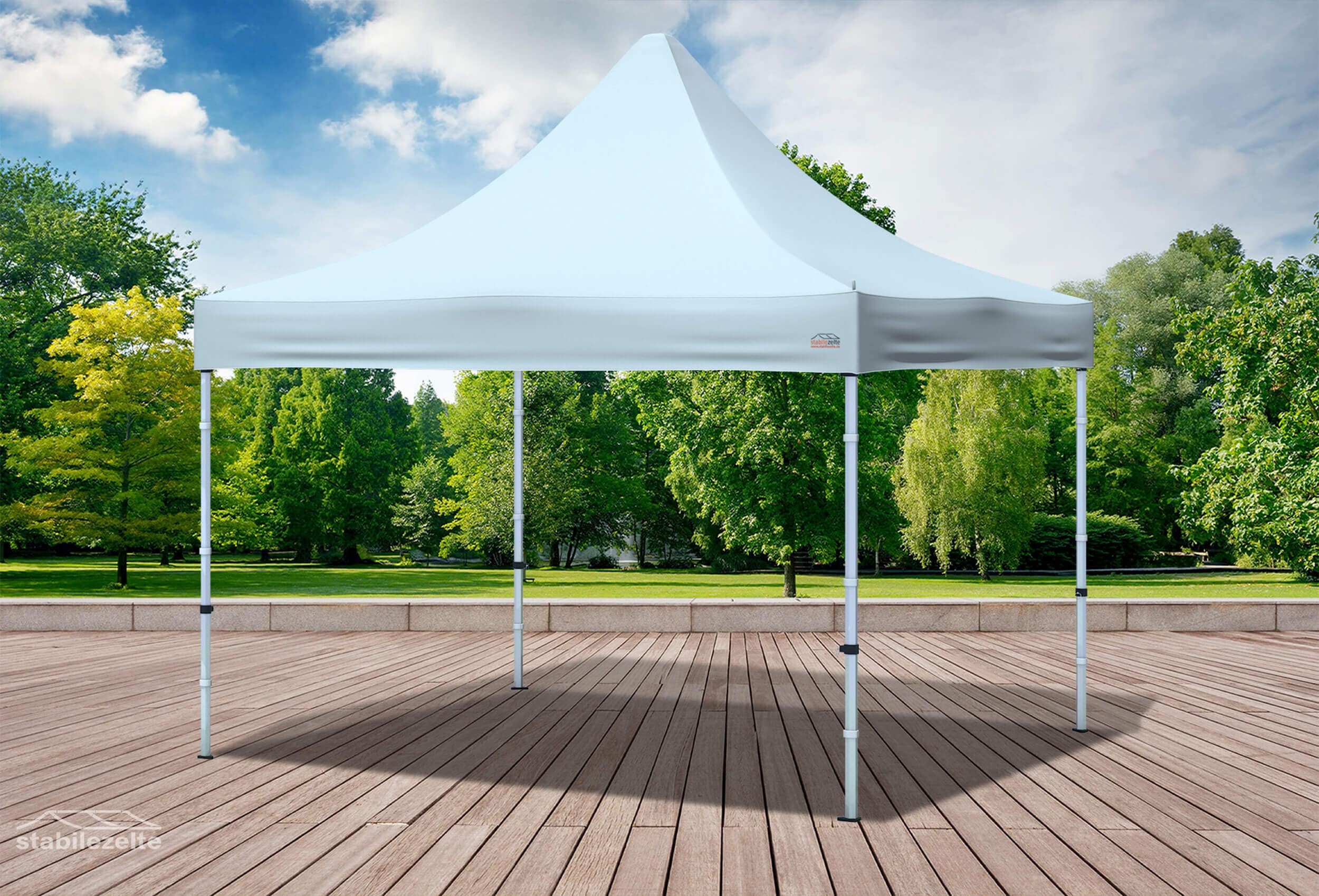 3x3 m Faltzelt Dachplane grau