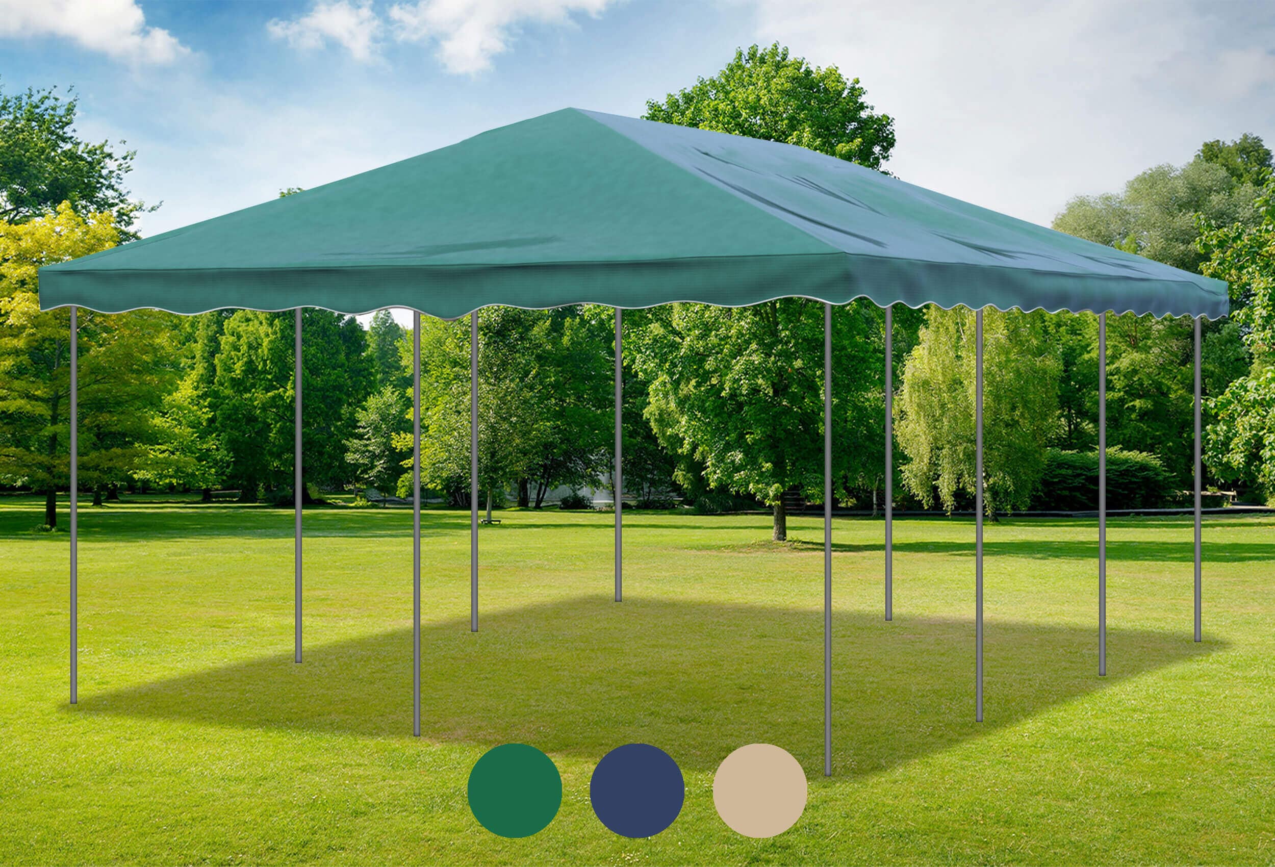 Grünes Ersatzdach für die Deluxe Serie 4m x 6m