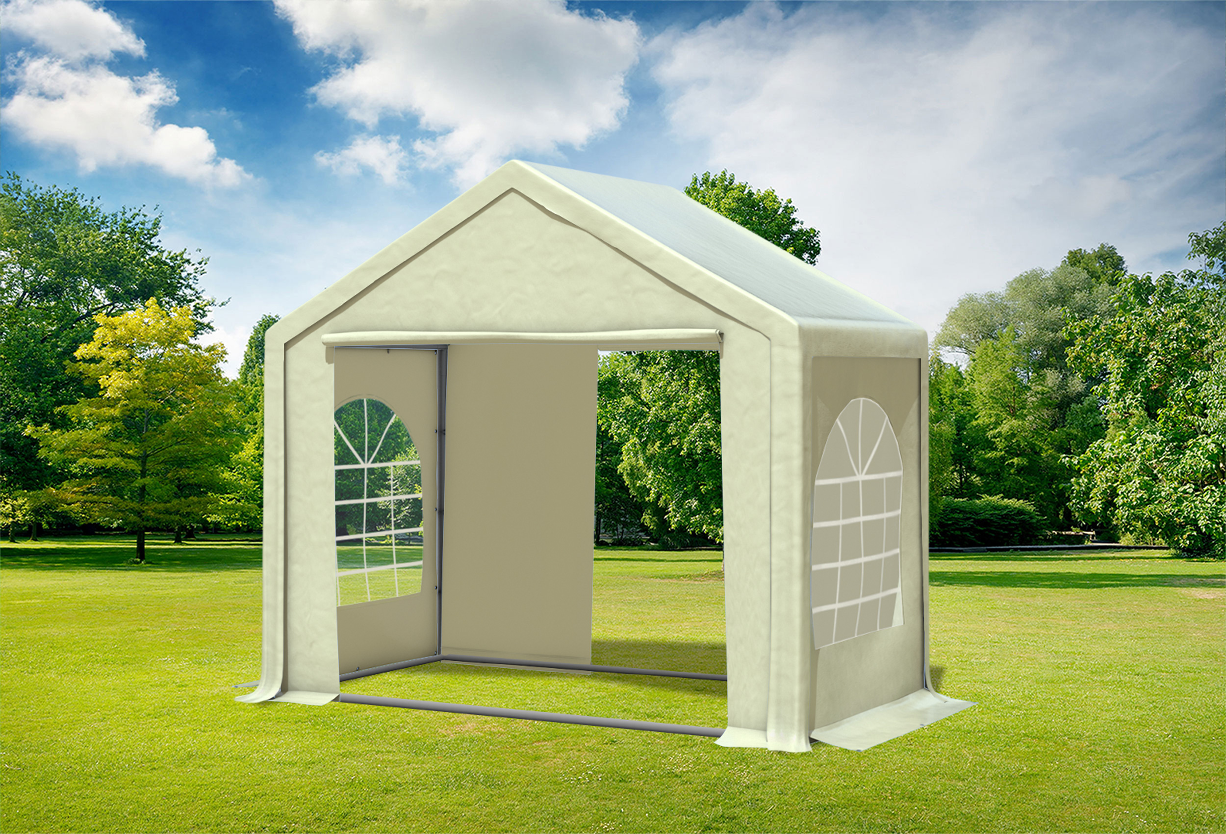 3x2 m Partyzelt, PVC Beige