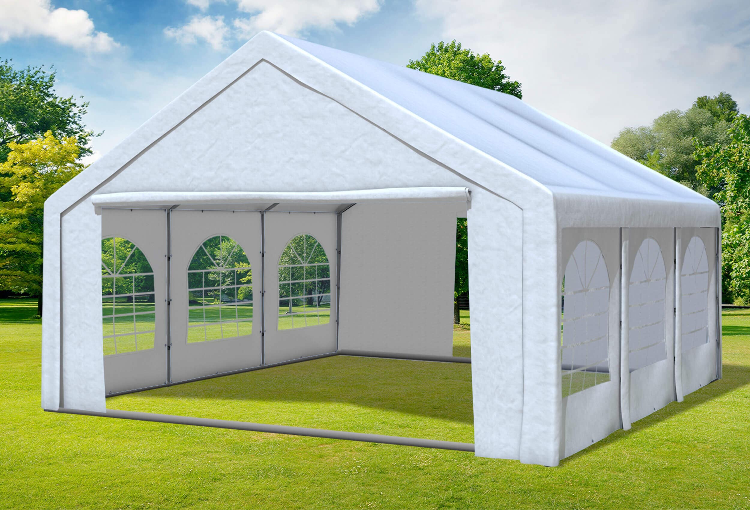 5x6 m Partyzelt, PE weiß