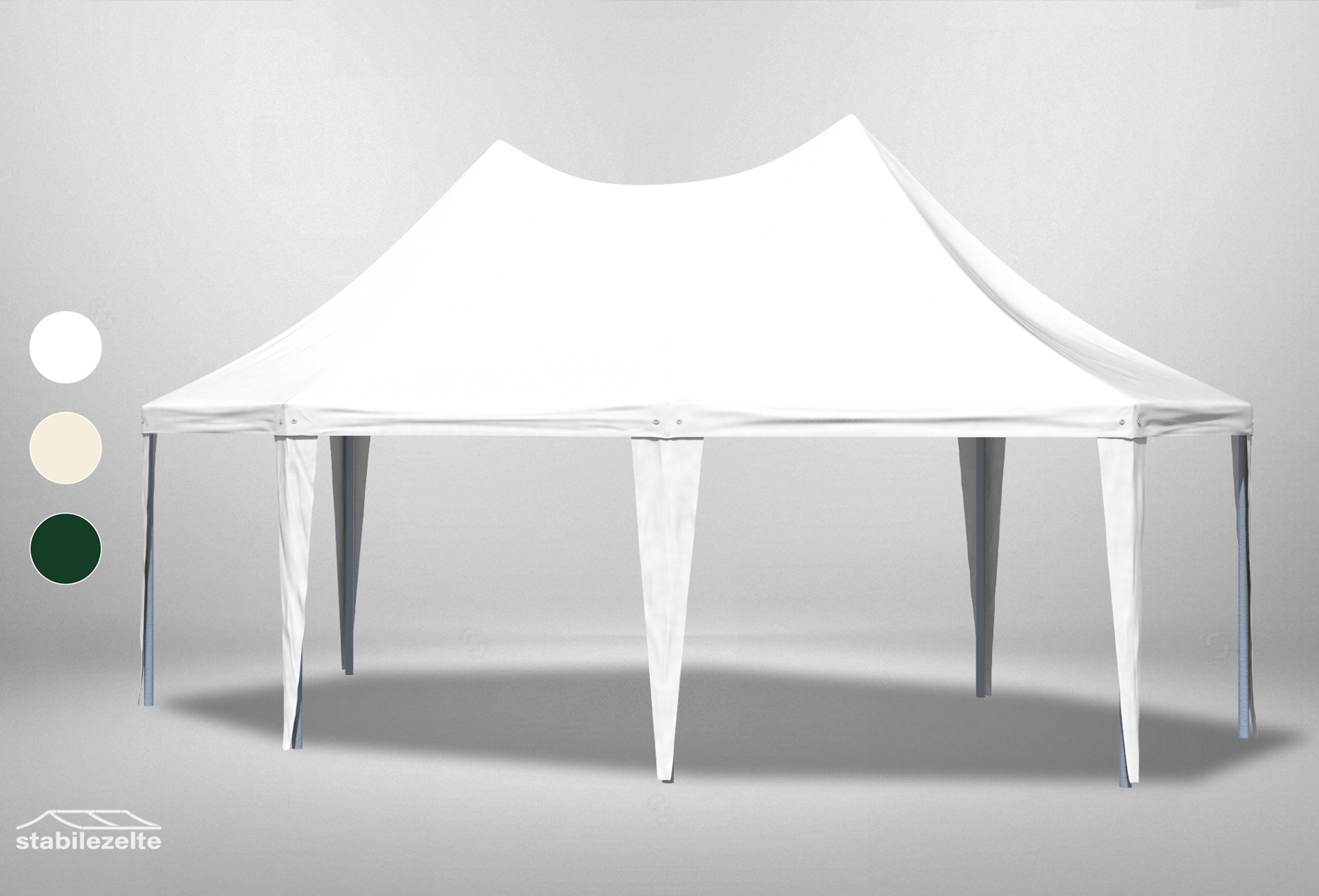 5x6,8 m Dachplane Arabica PVC inkl. Zubehör weiß