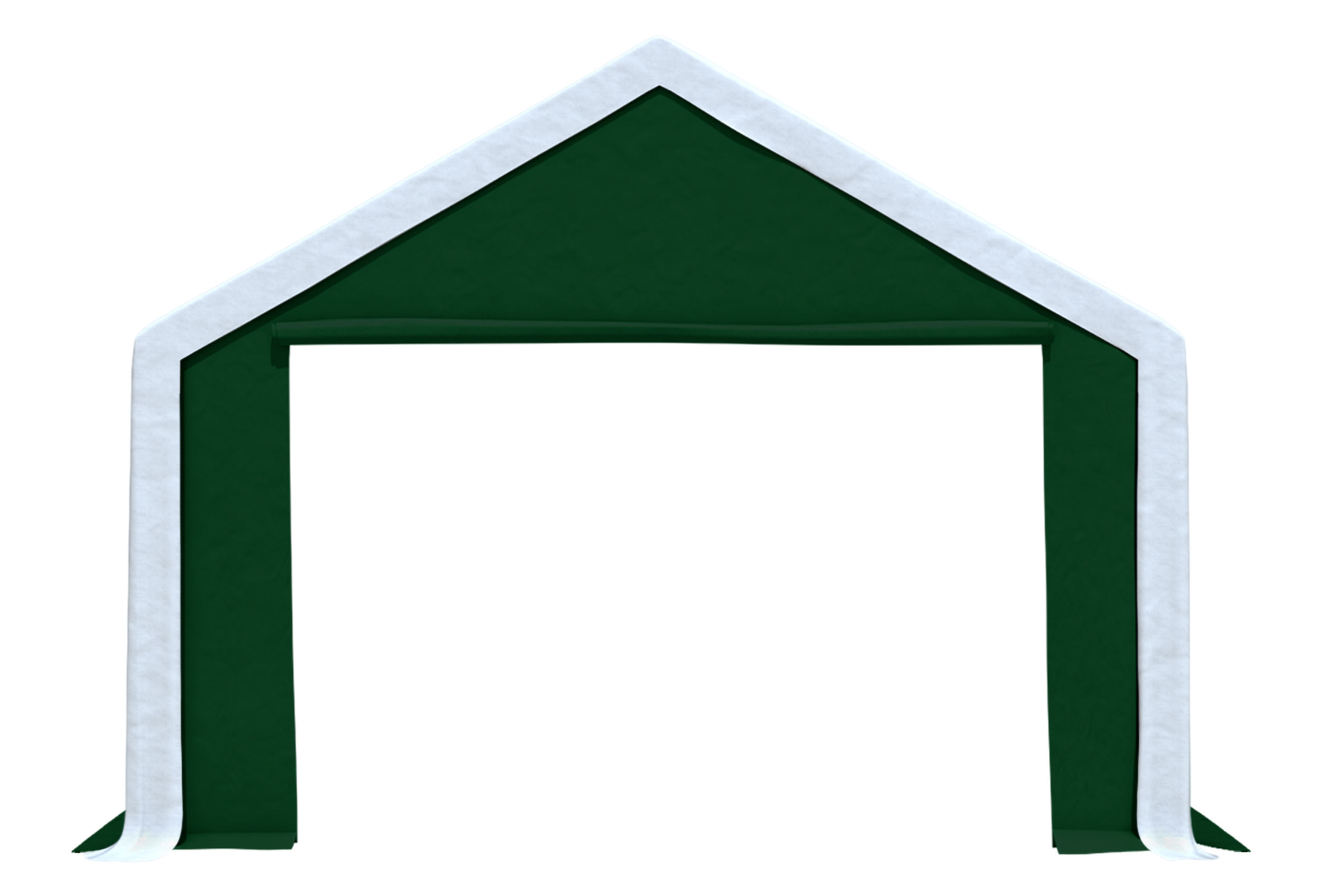 Modular Pro 4m PVC Giebelteil mit GROSSER TÜR (einzeln) GRÜN