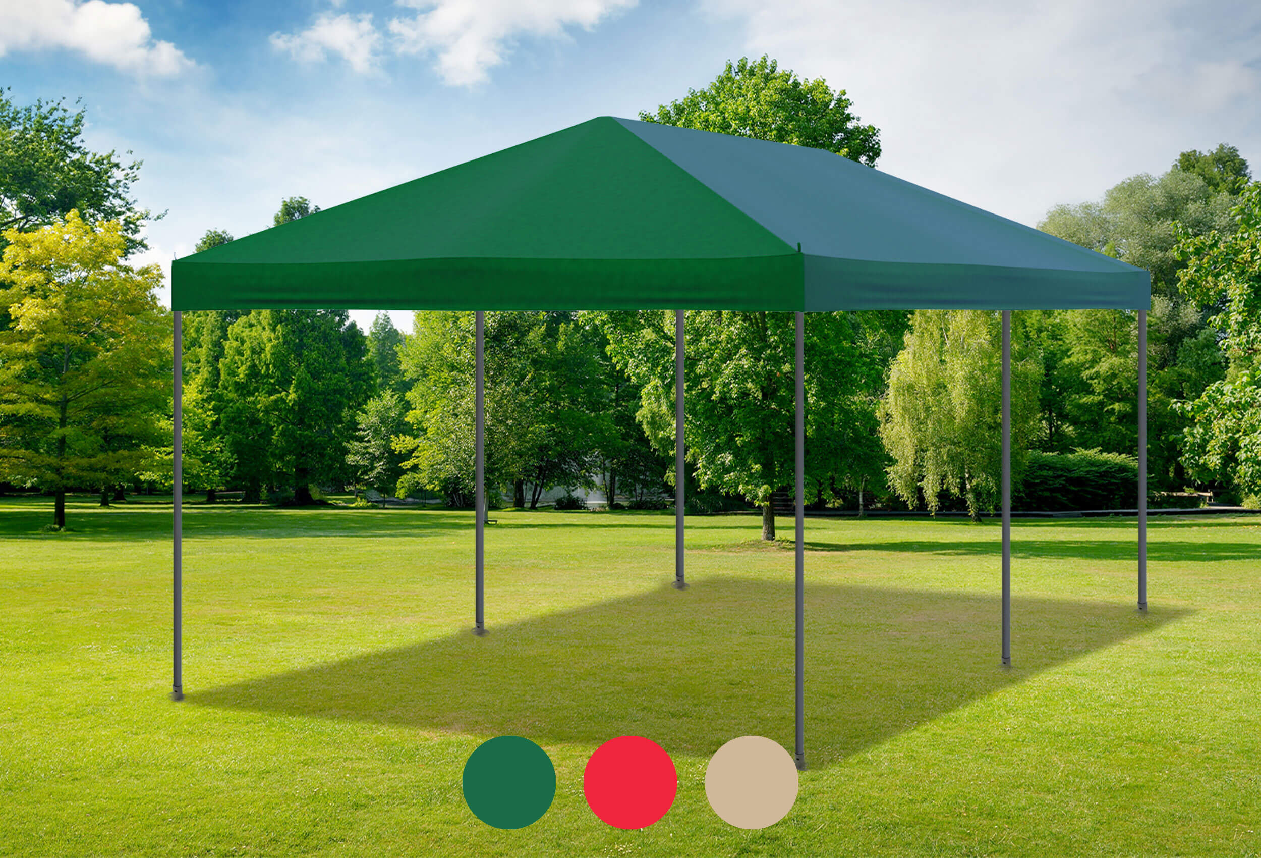 3x6 m Dachplane Sahara PVC grün