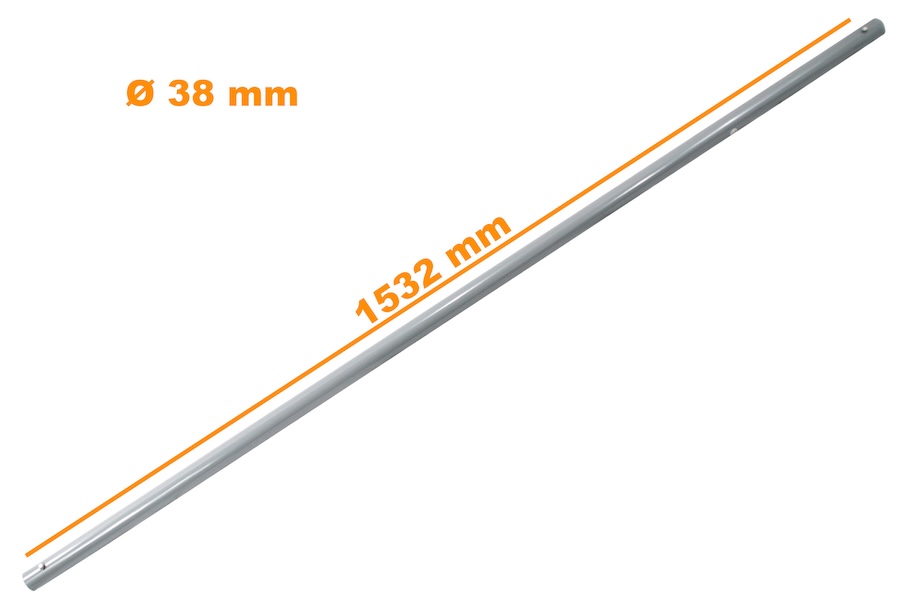 Stahlrohr Stange Nr. 2A passend zur Partyzelt Serie Classic mit einer Länge von 1532 mm
