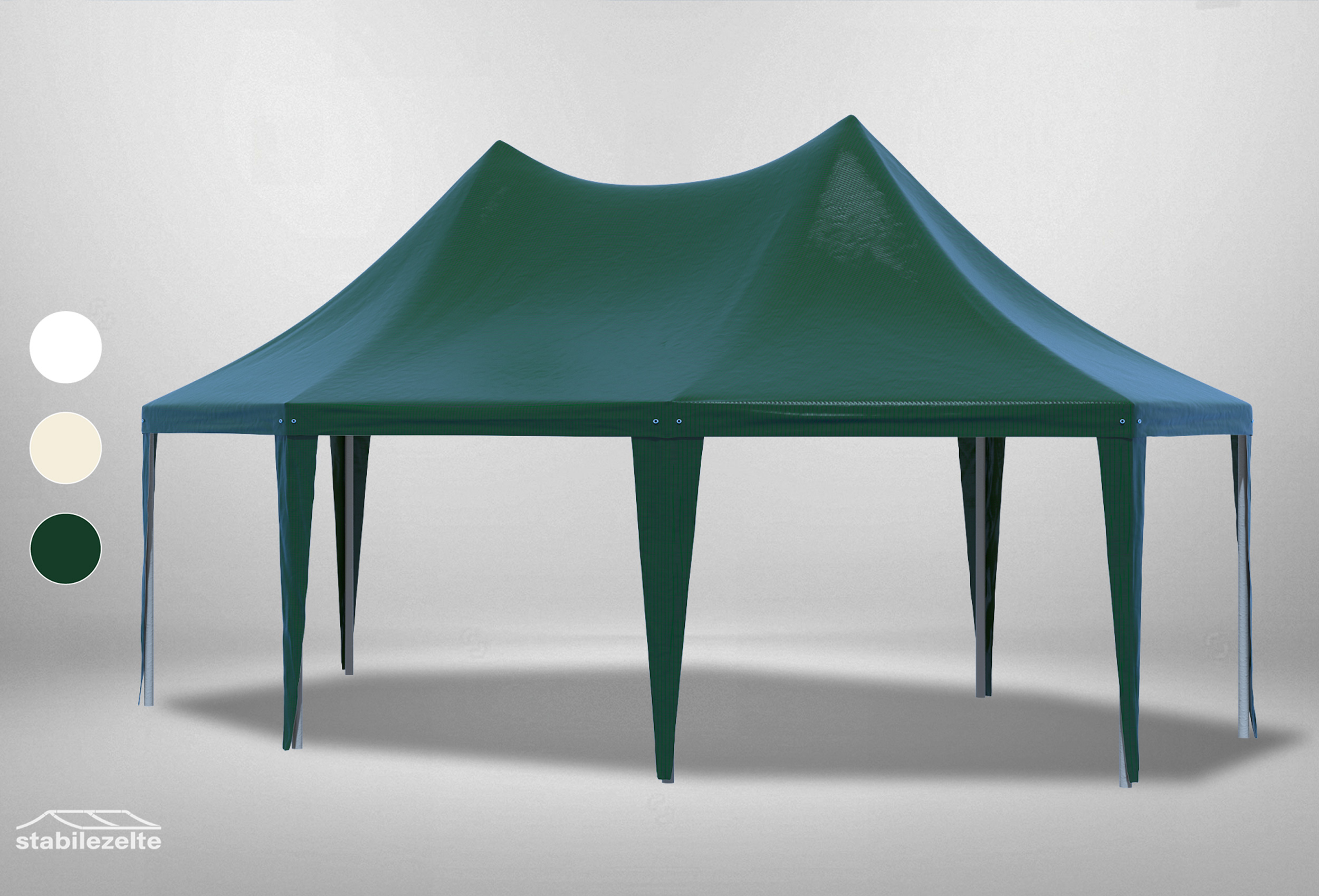 5x6,8 m Dachplane Arabica PVC inkl. Zubehör grün