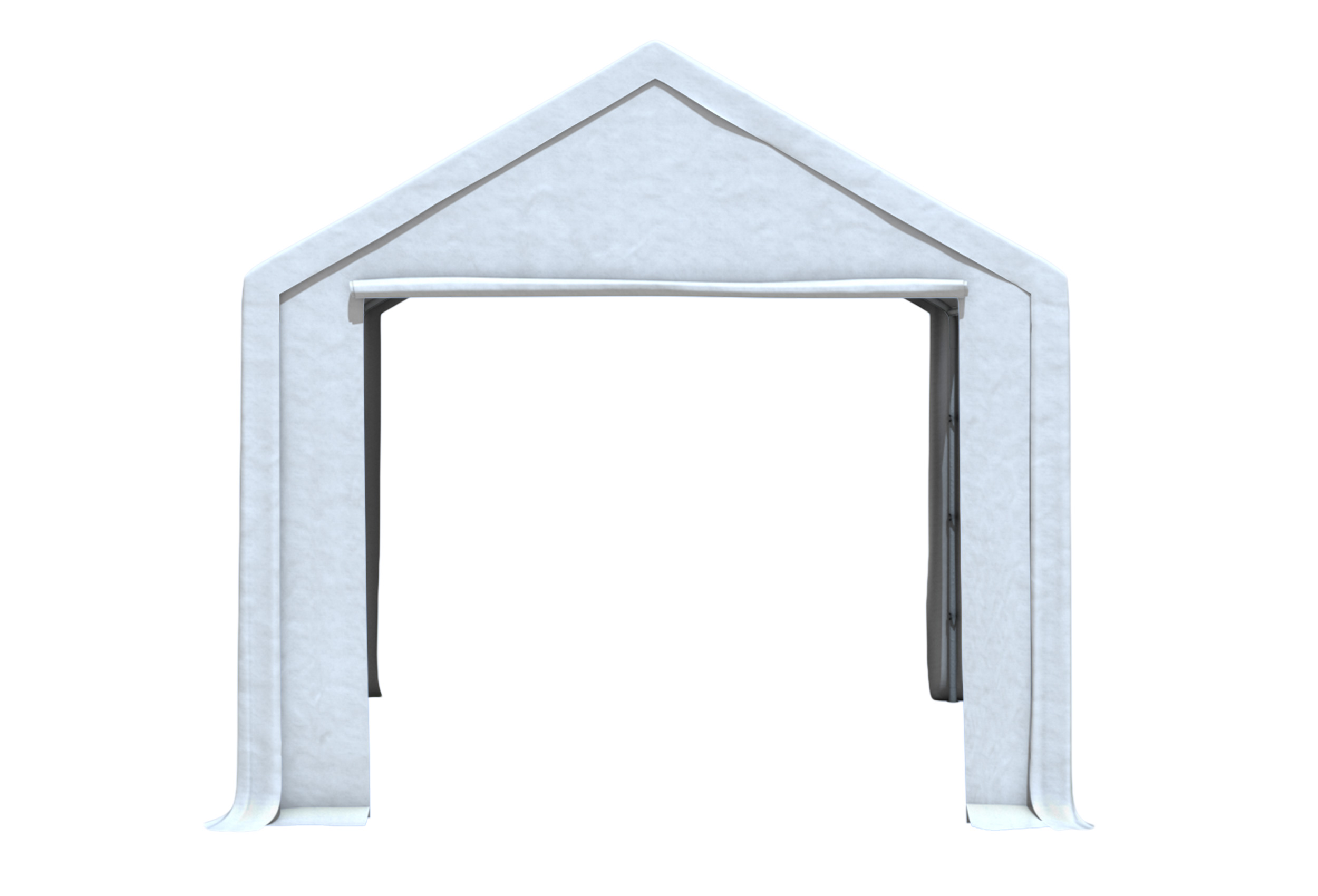 Modular Pro 3m PVC Giebelteil mit GROSSER TÜR (einzeln) WEISS