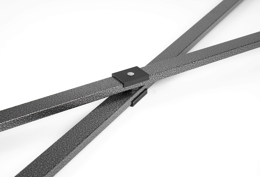 Detailansicht des Scherenelements für Faltzelte der Premium Serie