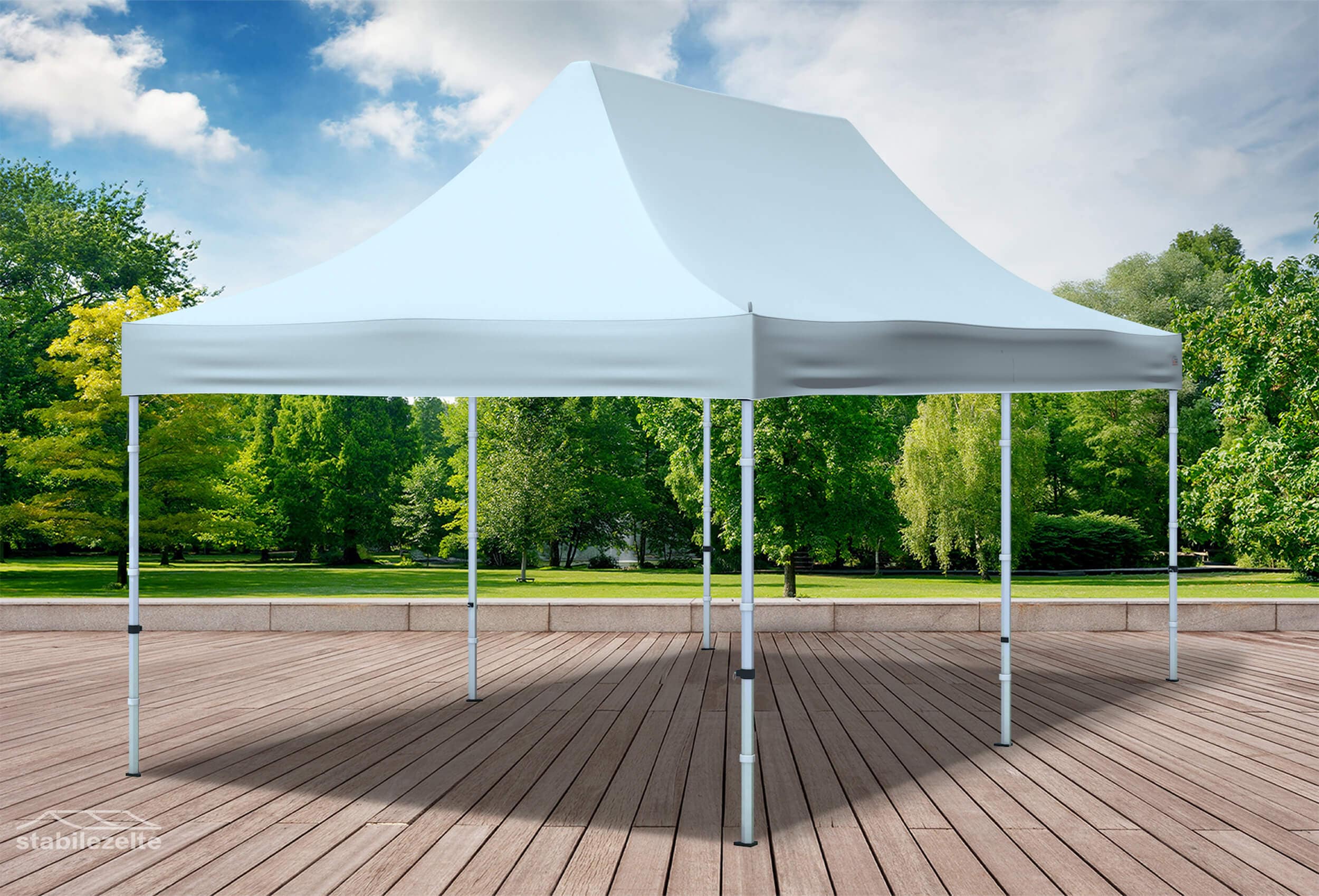3x6 m Faltzelt Dachplane grau