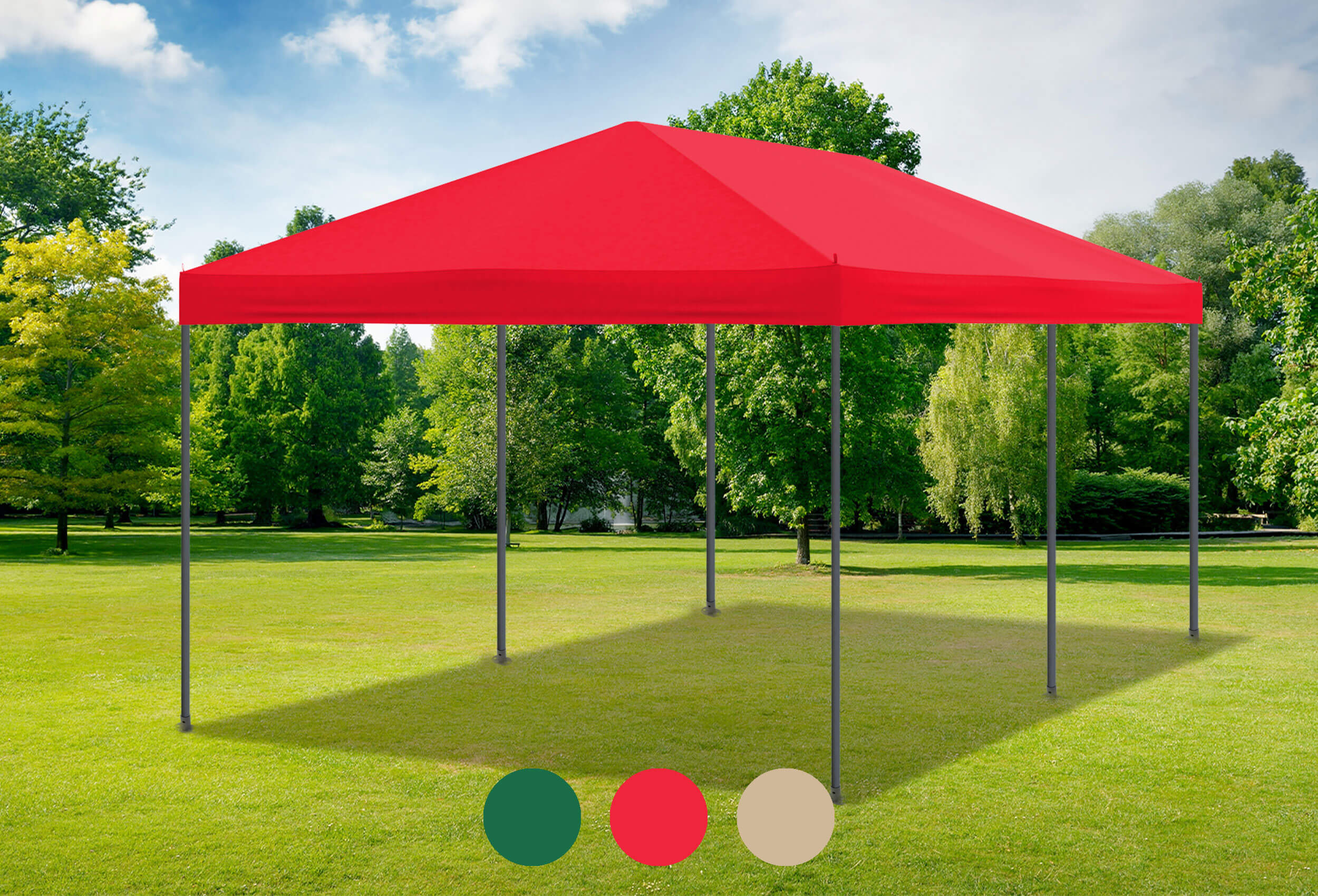 3x6 m Dachplane Sahara PVC rot