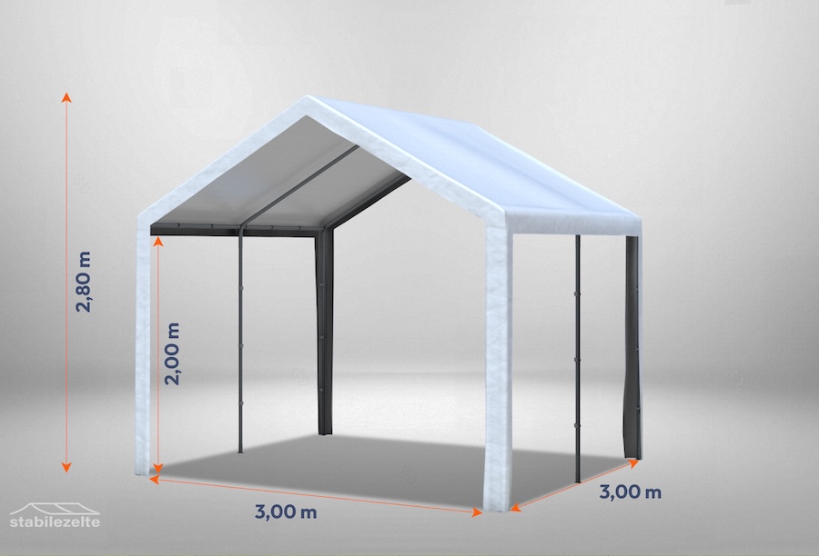 Ersatzdachplane für ein weißes Partyzelt der Serie Classic 3m x 3m