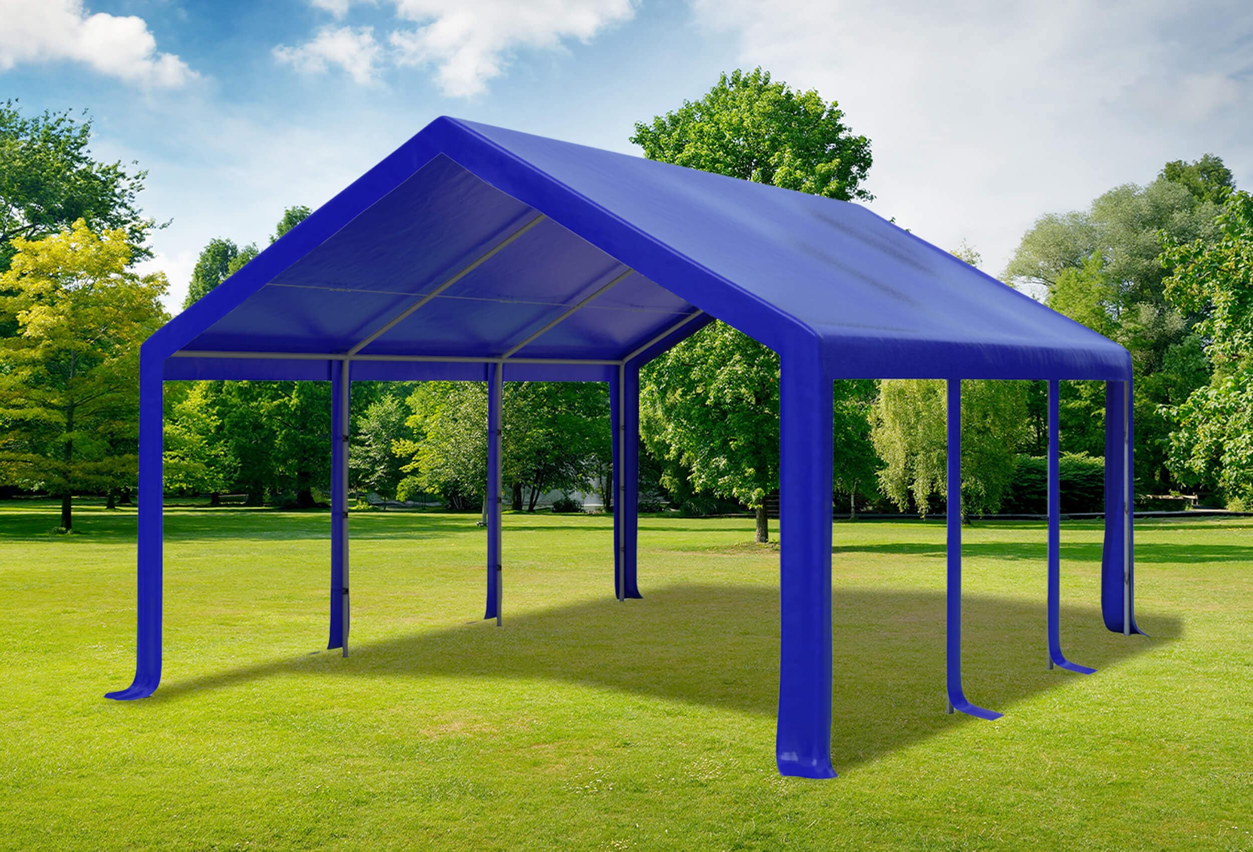 4x6 m Dachplane PVC inkl. Zubehör blau