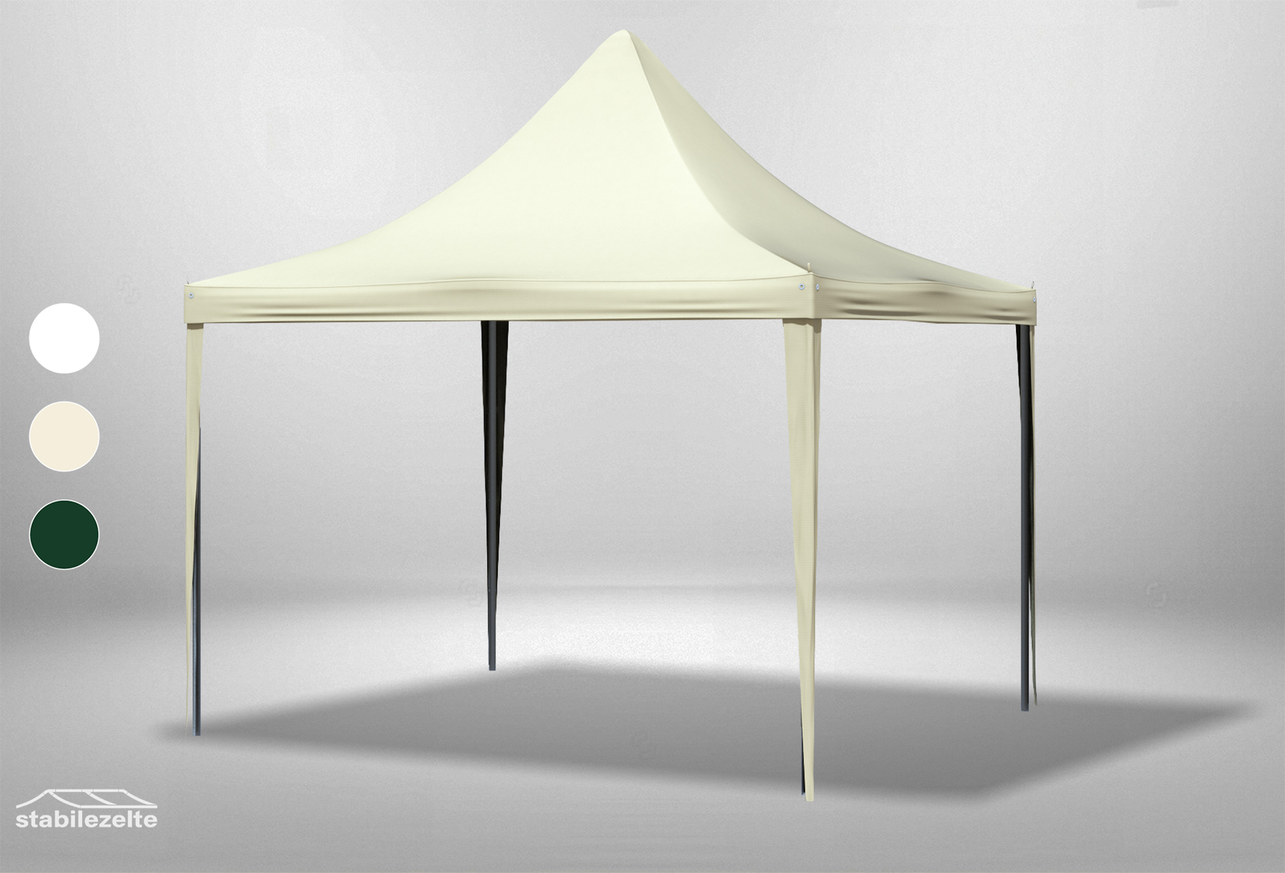 3x3 m Dachplane Arabica PVC inkl. Zubehör Beige