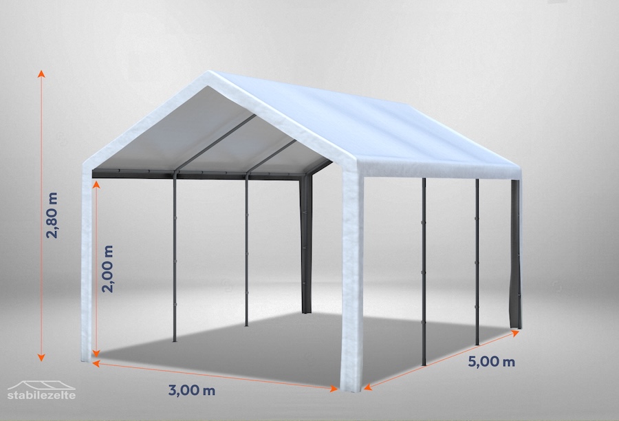 Ersatzdachplane für ein weißes Partyzelt der Serie Classic 3m x 5m