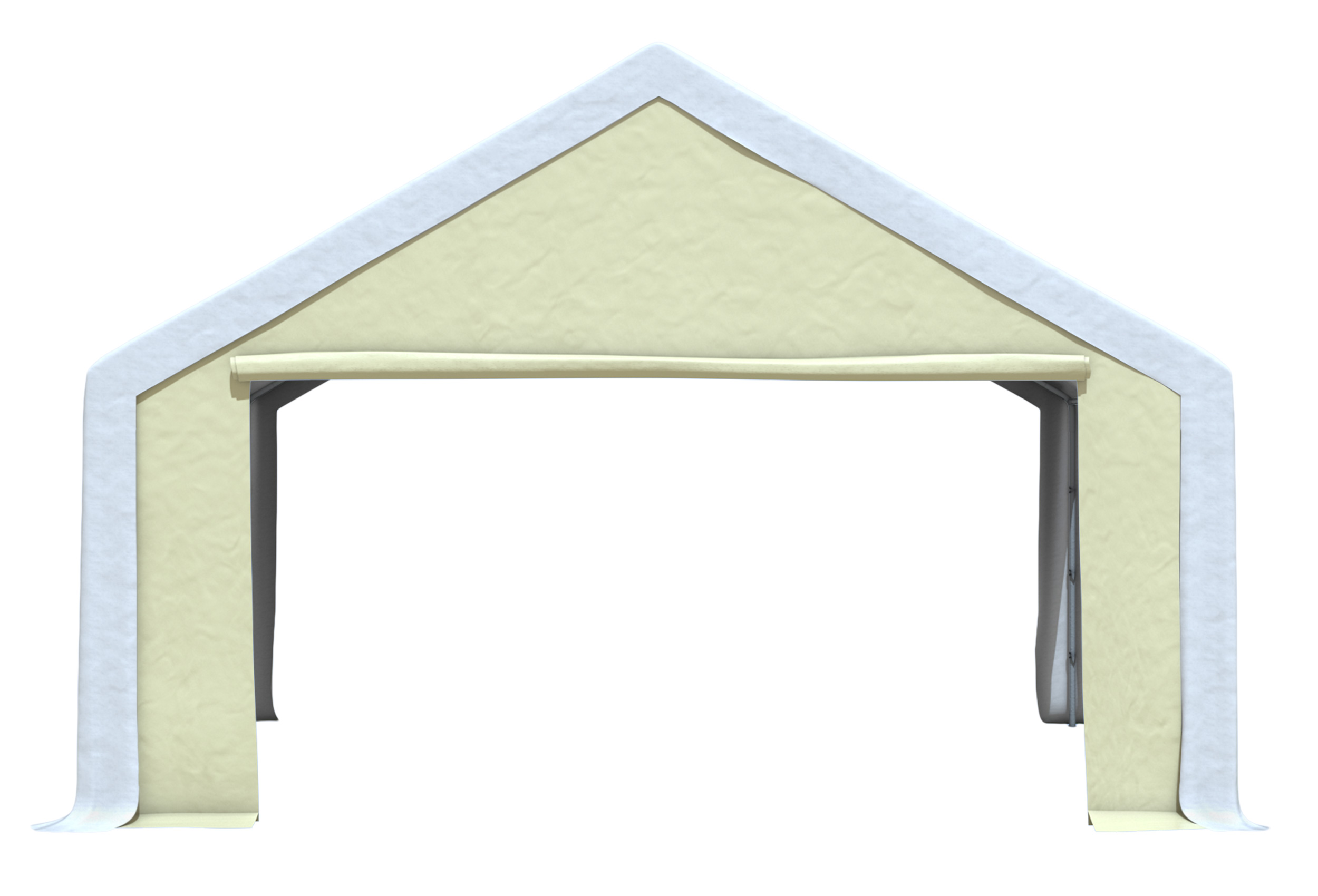 Modular Pro 5m PVC Giebelteil mit GROSSER TÜR (einzeln) BEIGE