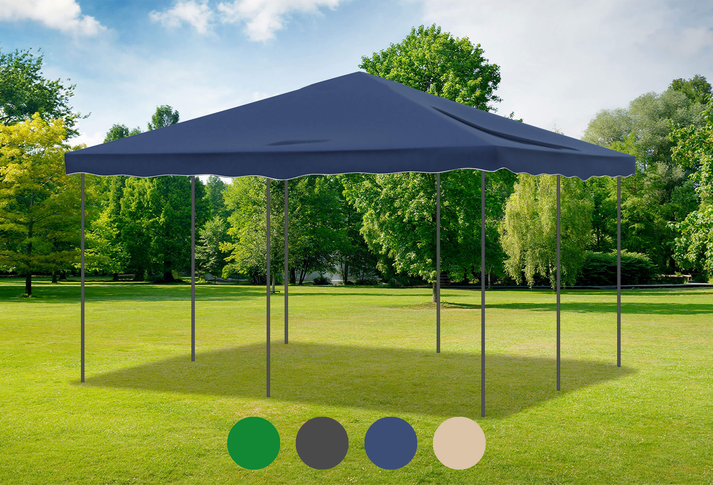 Blaues Ersatzdach für die Deluxe Serie 4m x 4m