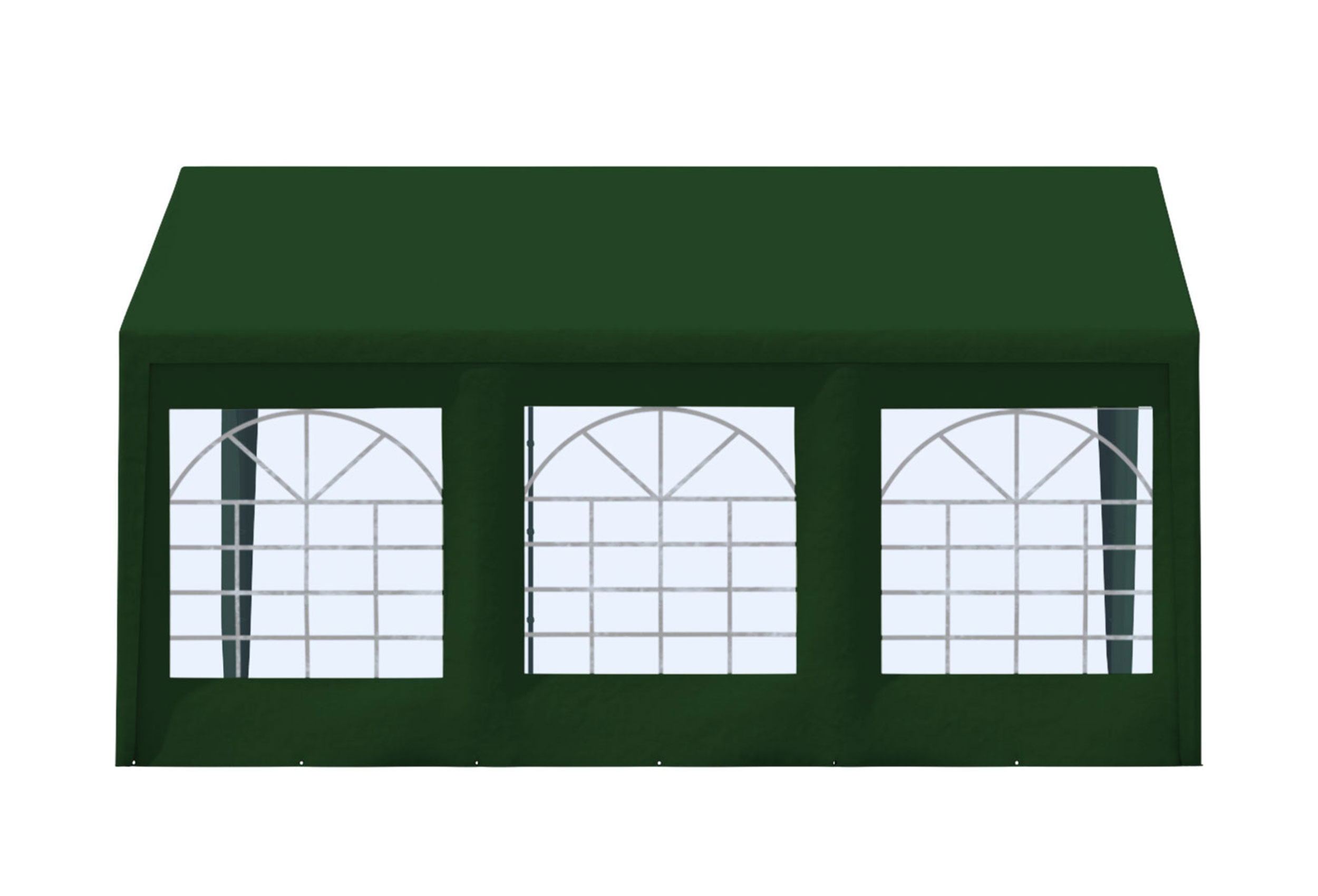 CLASSIC PREMIUM PVC Seitenteil mit Fenster 5 Meter GRÜN