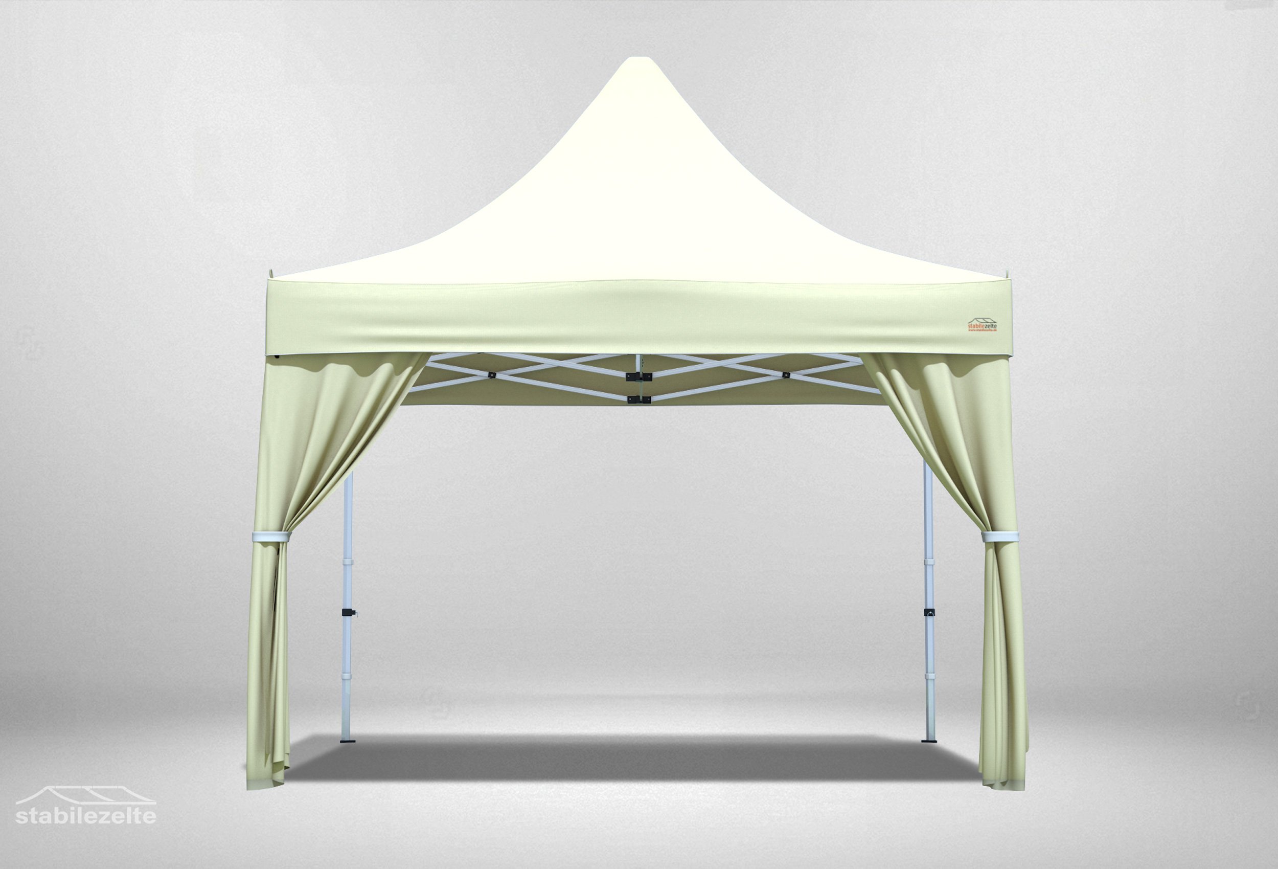 2 Stück Verzierungsschal für Faltpavillons BEIGE