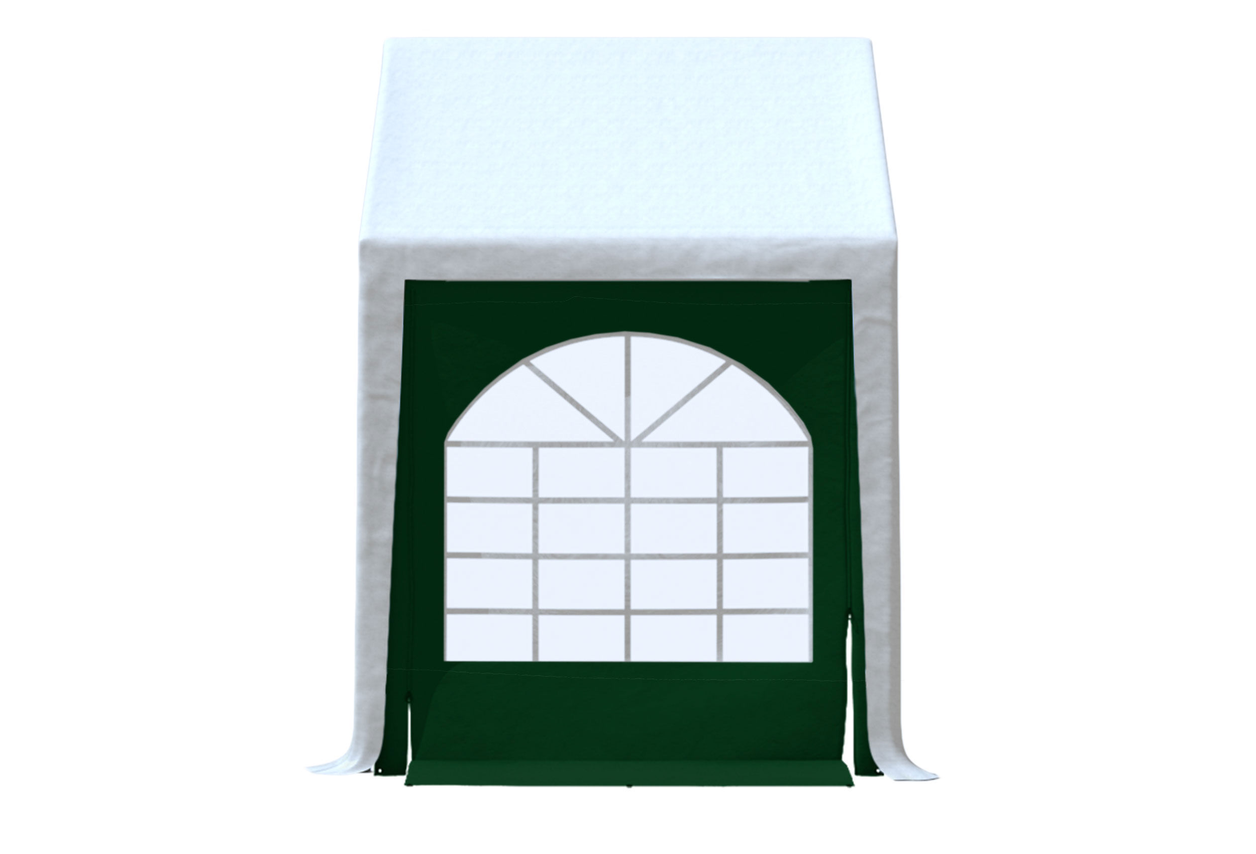 Modular Pro 2m PVC Seitenteil MIT Fenster UND TÜR (einzeln) GRÜN