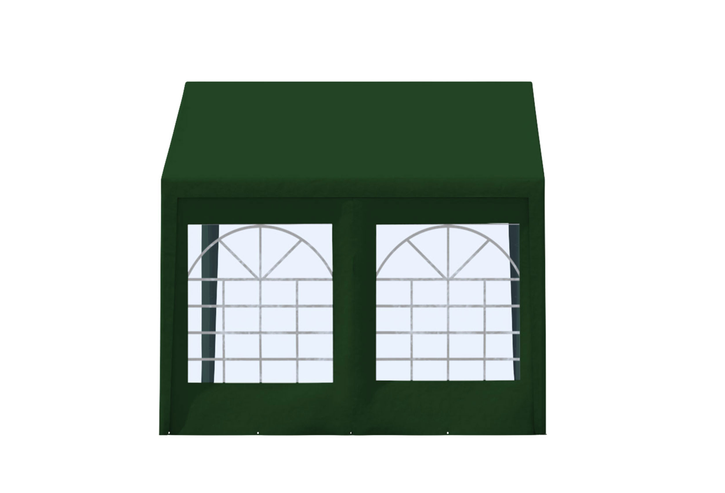 CLASSIC PREMIUM PVC Seitenteil mit Fenster 3 Meter GRÜN