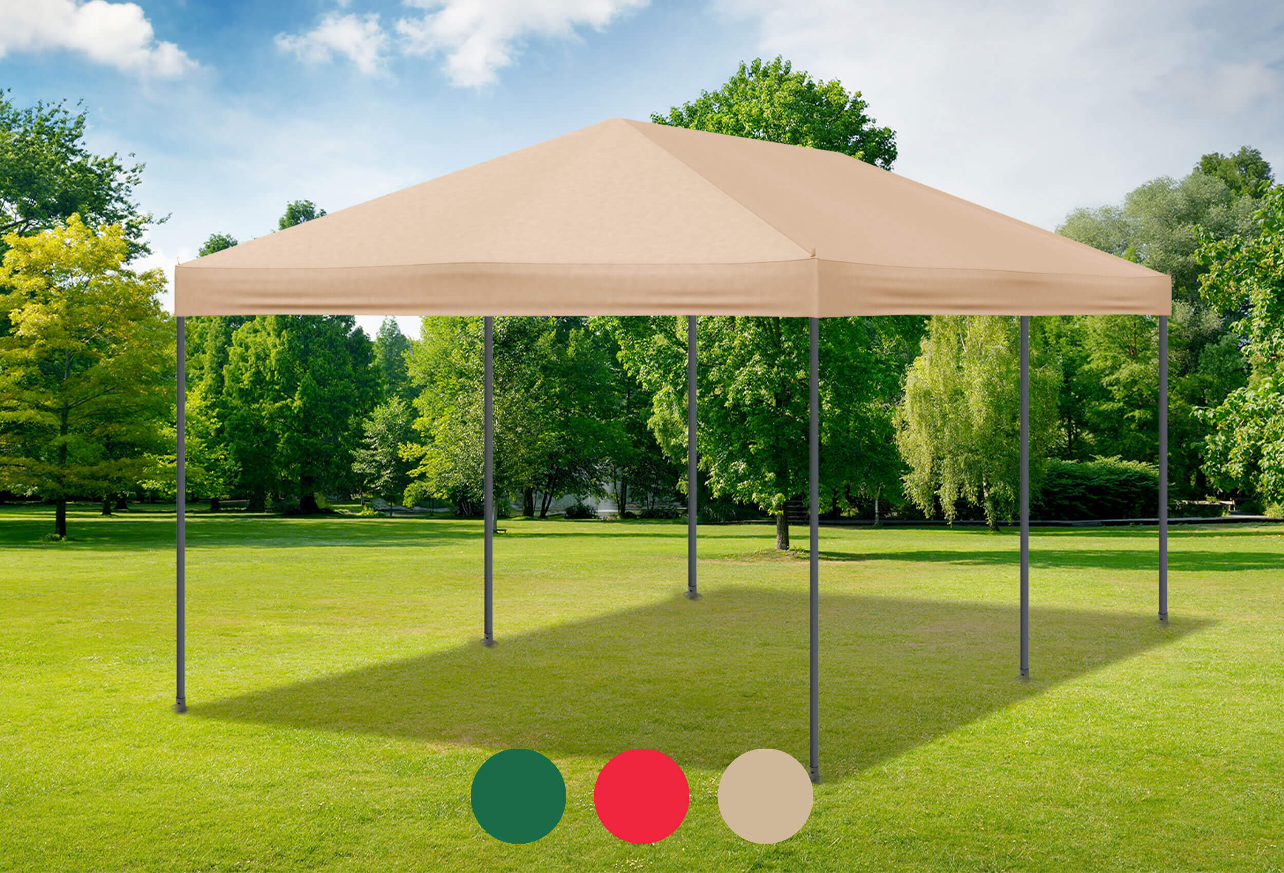 3x6 m Dachplane Sahara PVC braun