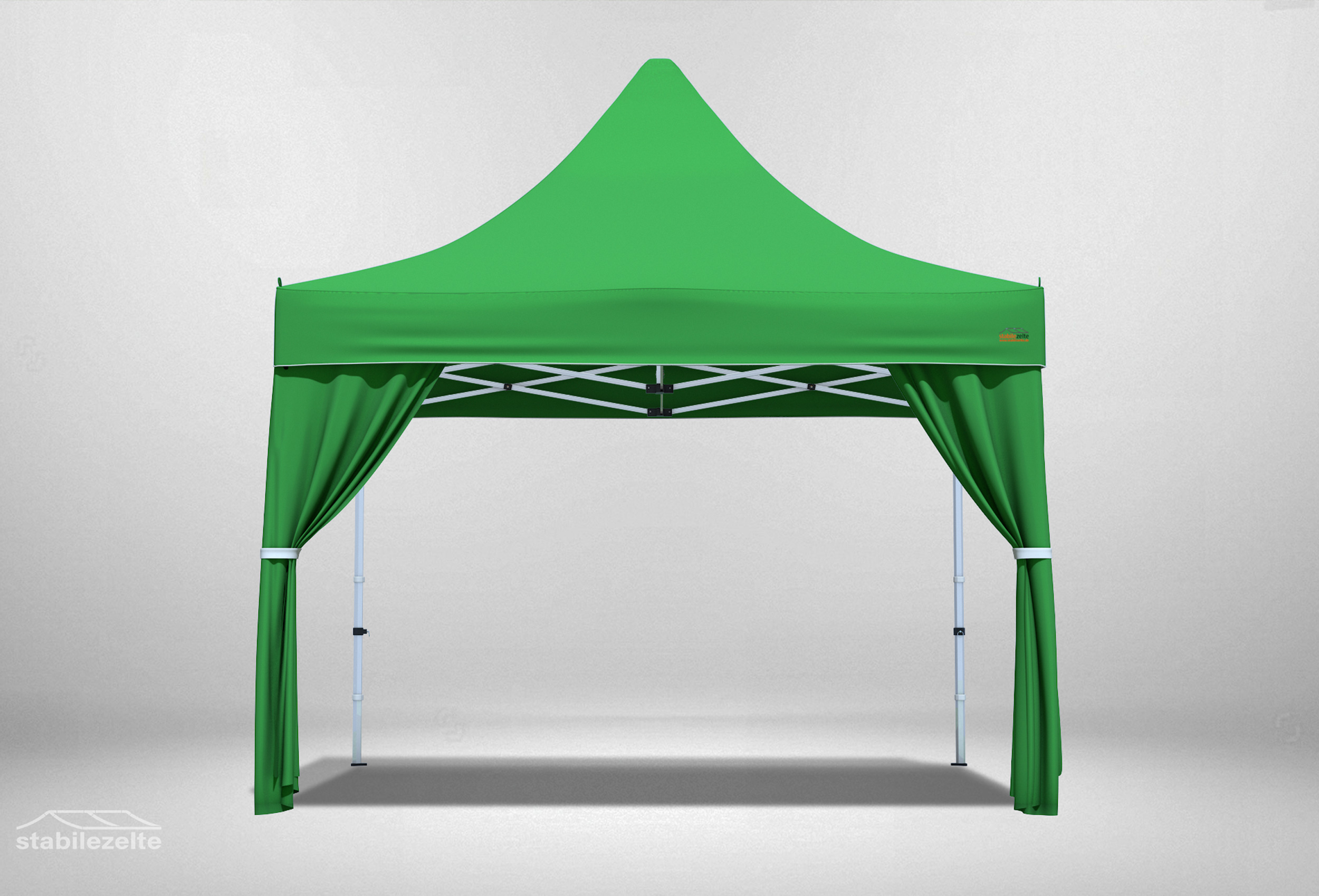 2 Stück Verzierungsschal für Faltpavillons GRÜN