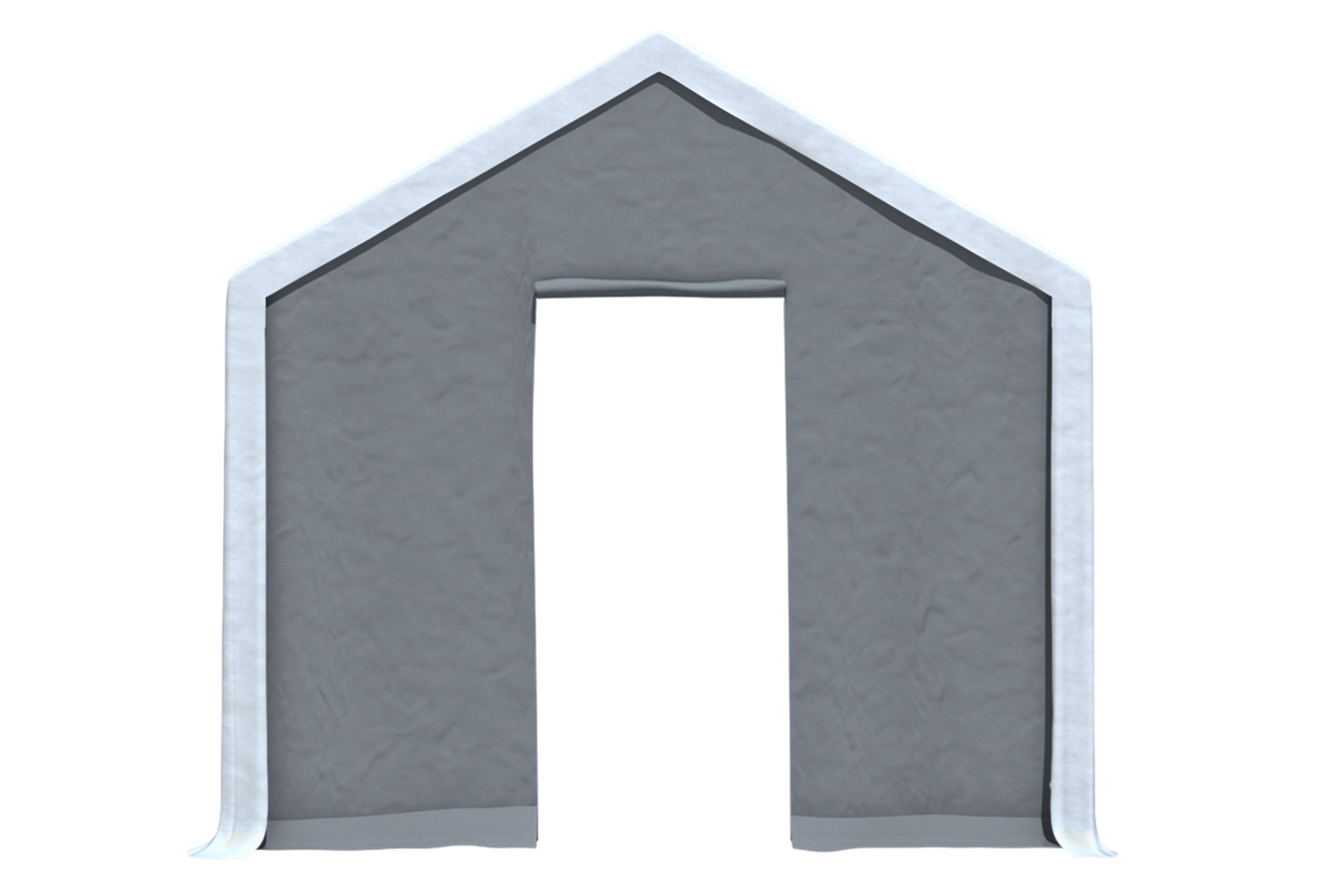 Modular Pro 3m PVC Giebelteil mit KLEINER TÜR (einzeln) GRAU