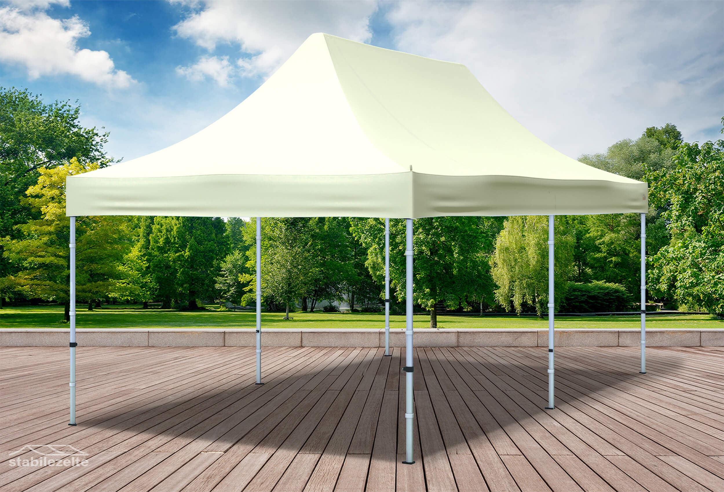 3x6 m Faltzelt Dachplane beige