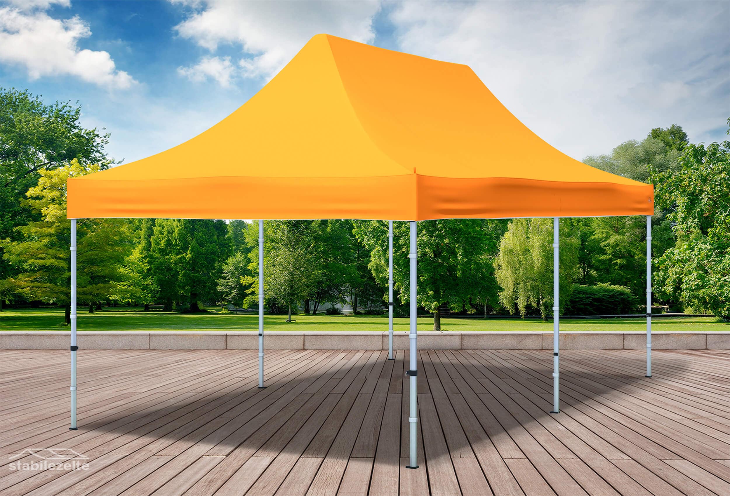 3x6 m Faltzelt Dachplane orange