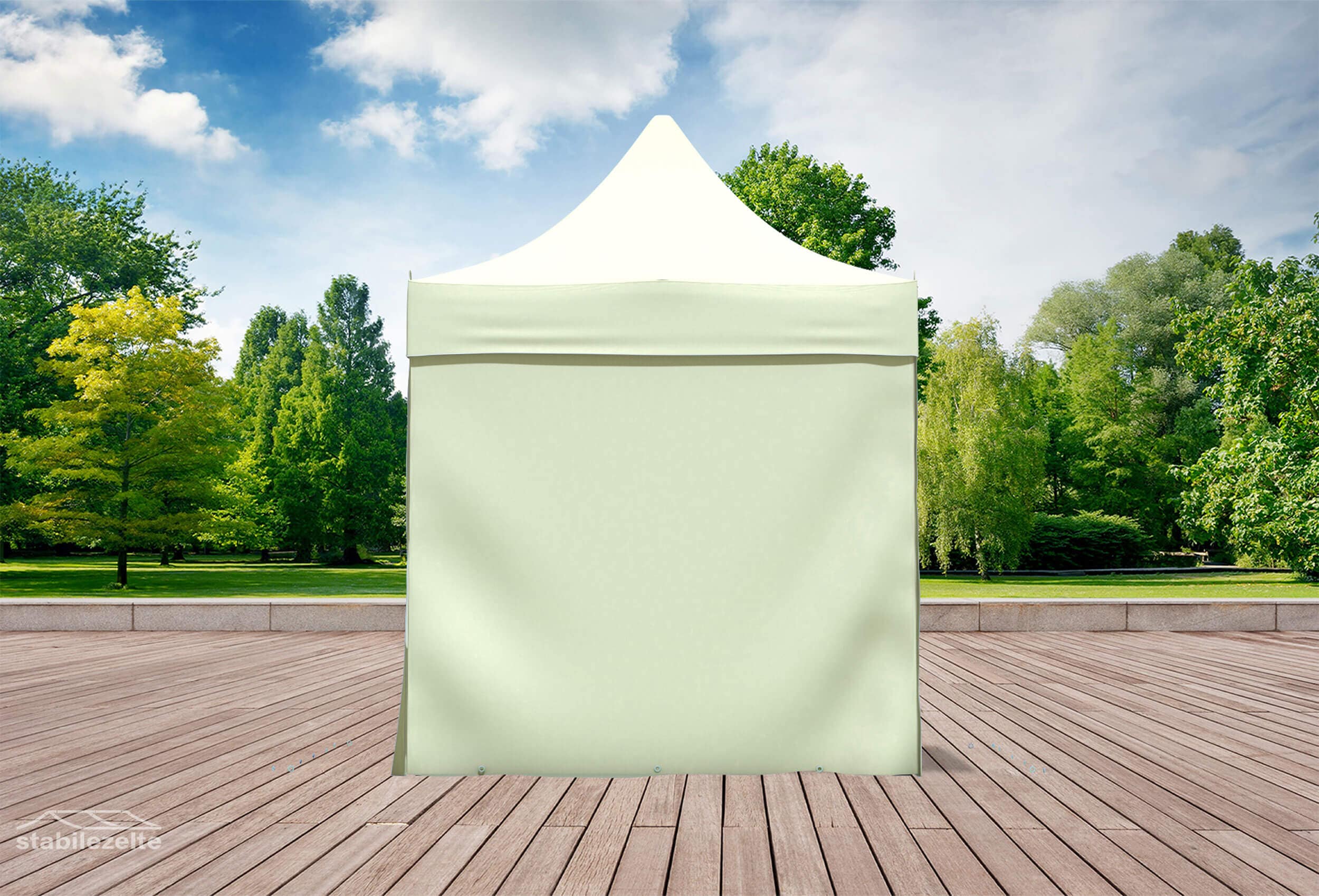 Faltzelt Seitenteil GESCHLOSSEN 2 Meter BEIGE