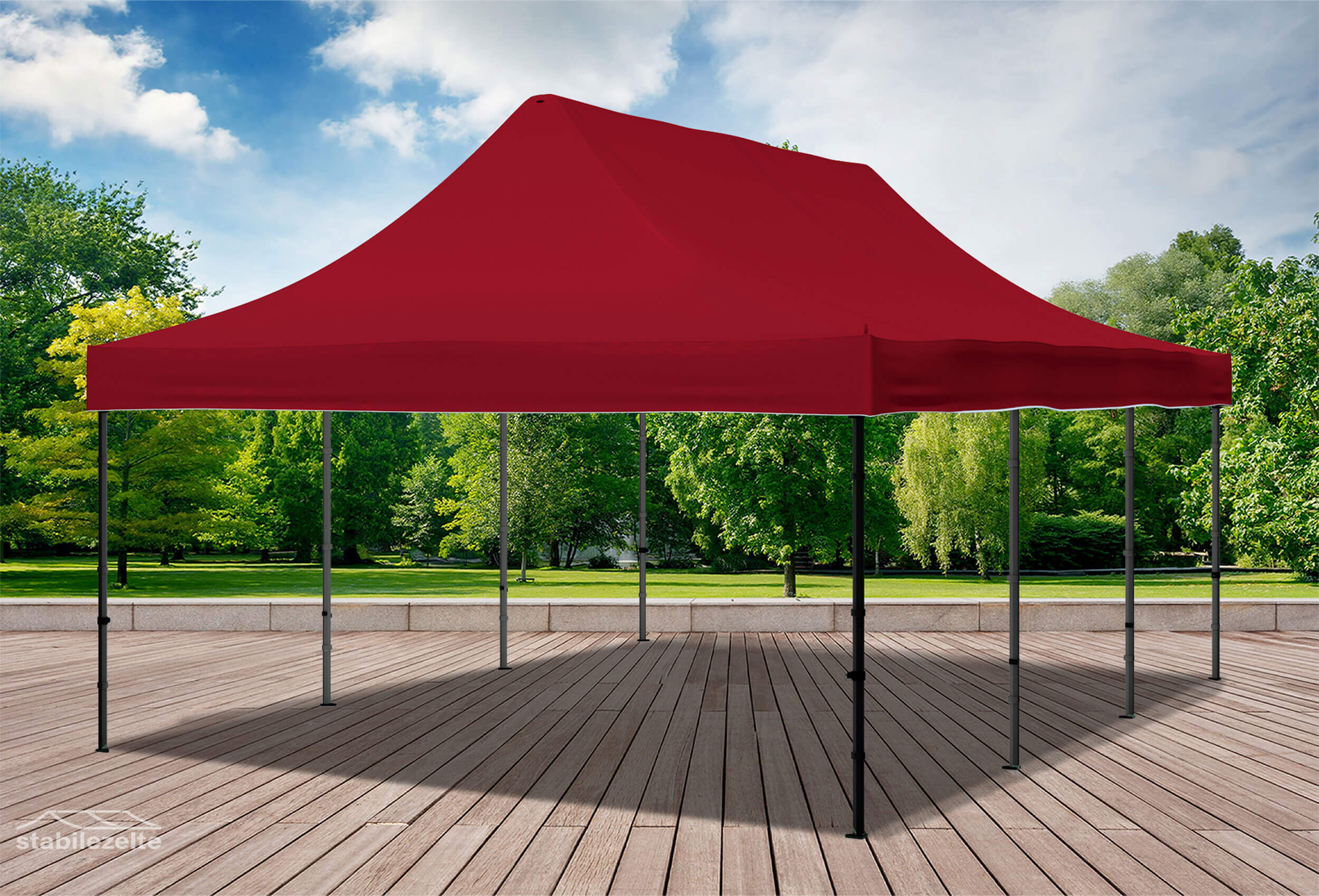 4x6 m Faltzelt Dachplane Bordeaux