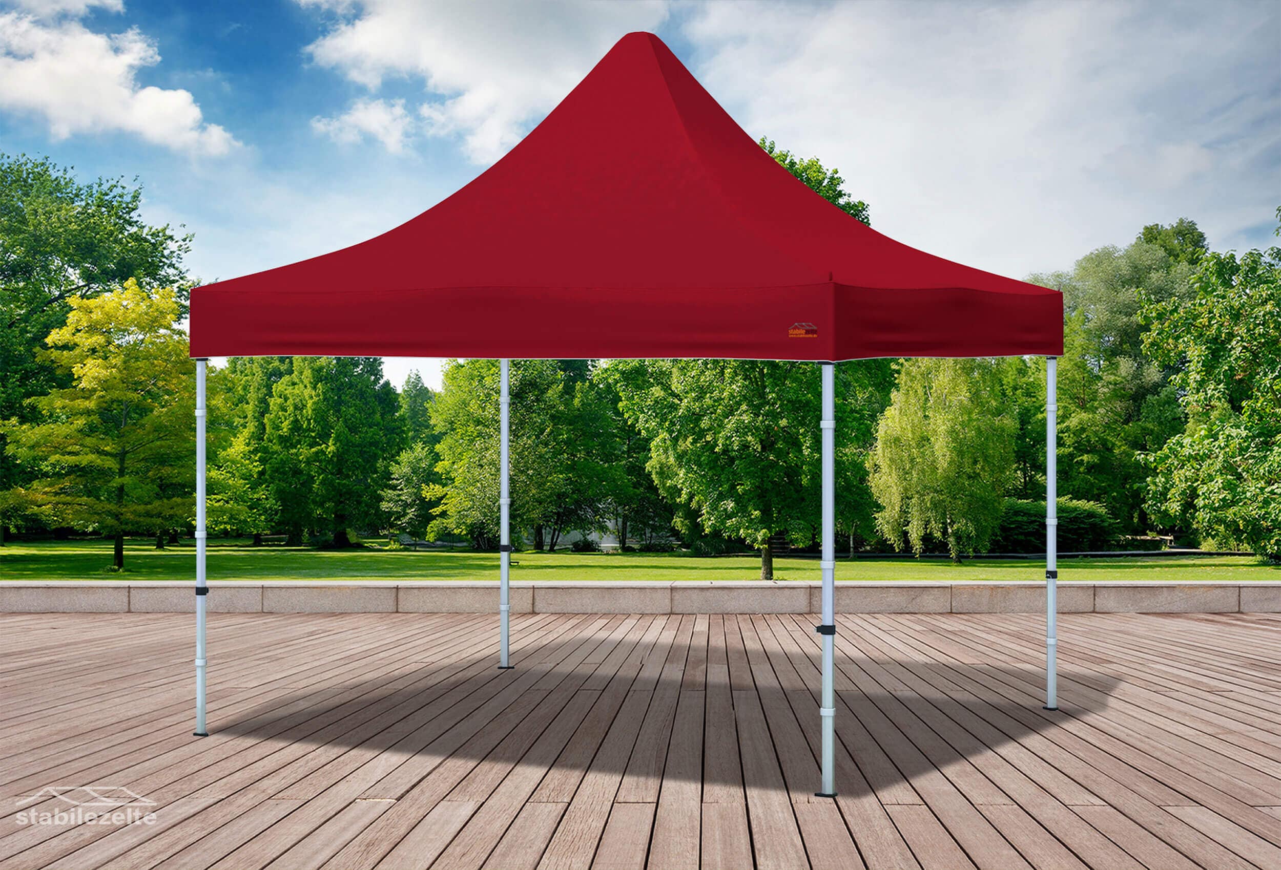3x3 m Faltzelt Dachplane bordeaux