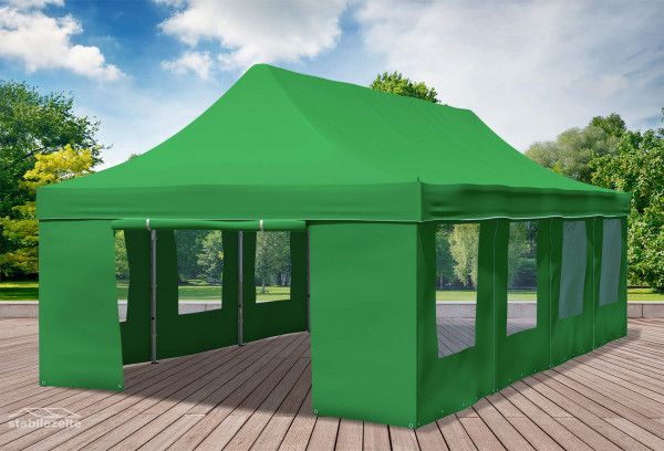 4x8 m Faltpavillon, grün