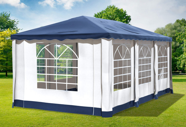 3x6 m Pavillon, Premium PVC Deluxe blau