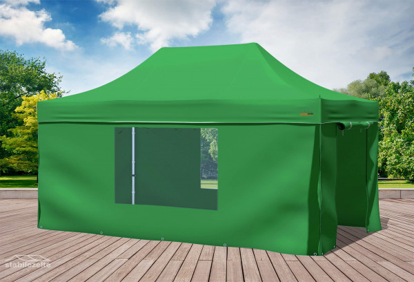3x4,5 m Faltpavillon, grün