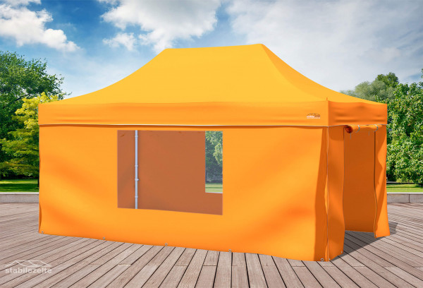 3x4,5 m Faltpavillon, orange