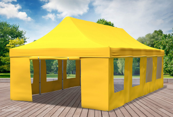 4x8 m Faltpavillon, gelb
