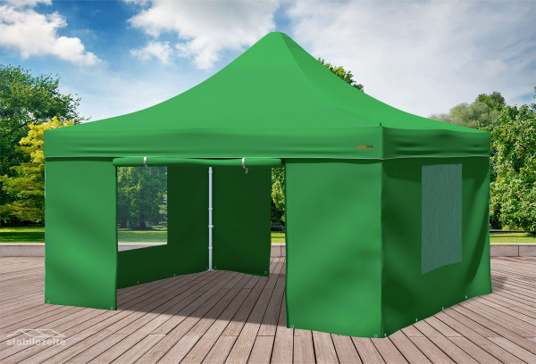 4x4 m Faltpavillon, grün