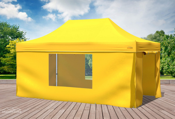 3x4,5 m Faltpavillon, gelb