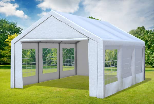 Seitenplane Seitenteil für Pavillon Partyzelt Zeltplane für Zelt 10m PVC weiß 