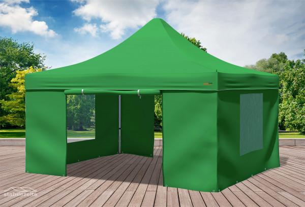 4x4 m Faltpavillon, grün