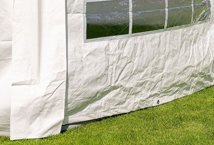 Das Company Partyzelt 4x8m – Wasserdicht, Mit Robuster PVC-Plane Und Stabiler Stahlkonstruktion